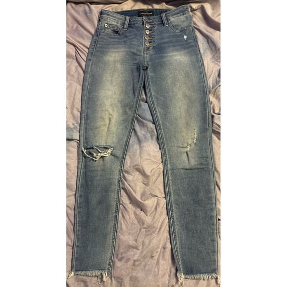 Lucky Brand Denim - Lucky Brand Hi Rise Stretch Bridgette Skinny Button Fly‎ Jeans, Size 0/25